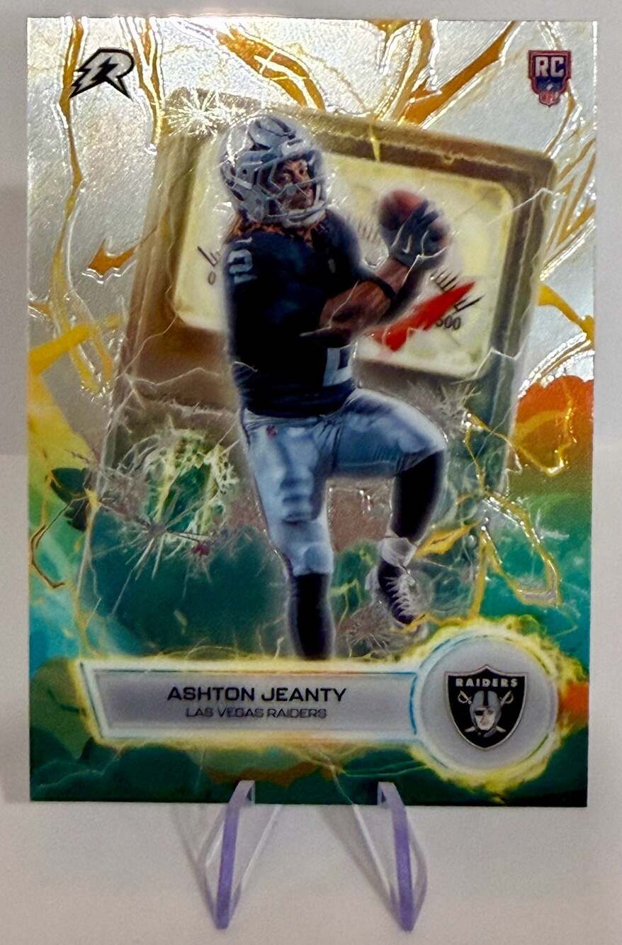 Ashton Jeanty 2025 Topps Resurgence Voltaic #VT-8 Rookie Card Las Vegas Raiders